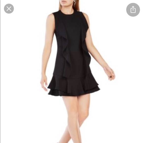 BCBGMaxazria AnneMarie Ruffle Flounce Dress - Picture 1 of 4